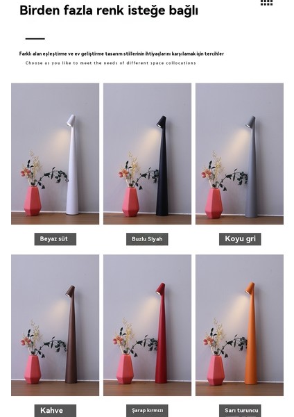 1 Kelimelik Masa Lambası USB Şarjı Milan Minimalist Üst Düzey Modern Işık Lüks Gece Lambası (Yurt Dışından)