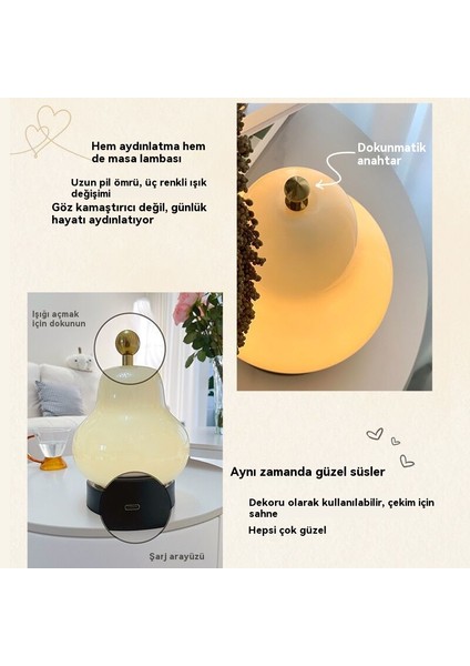 LED Lale Ortam Gece Lambası Başucu Uyku Lambası (Yurt Dışından)