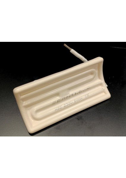 Infrared Seramik Isıtıcı Rezistans Konkav 122X60MM 500W 230V Beyaz Renk Hsc Model