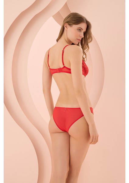 Kırmızı Parma Balkonet Tek Sütyen modelleri