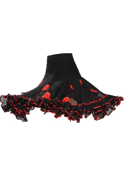 Kadınlar Için Dansı Eteği - Dansı Kostümü, Kırmızı (Yurt Dışından)