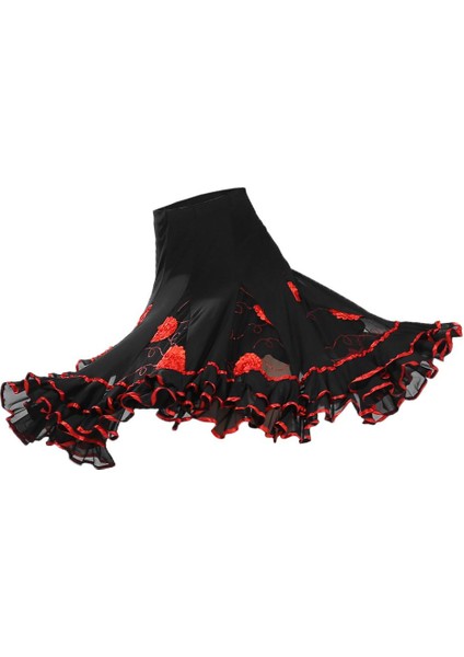 Kadınlar Için Dansı Eteği - Dansı Kostümü, Kırmızı (Yurt Dışından)