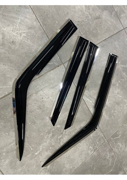 Citroen C3 2003-2009 Hb Kromlu Cam Rüzgarlığı 4lü