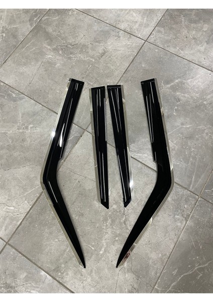 Toyota Auris 2007-2013 Arası Krom Cam Rüzgarlığı 4'lü