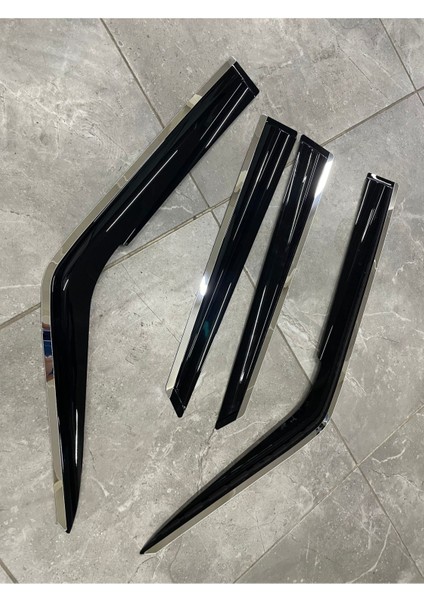 Mazda 323 Familia 1996-1998 Arası Kromlu Cam Rüzgarlığı 4'lü