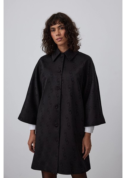 Monogram Kaftan - Siyah