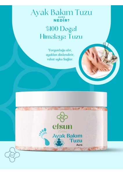 Ferahlatıcı Koku Giderici Ayak Detoks Tuzu Ayak Bakım Tuzu Aura 300GR