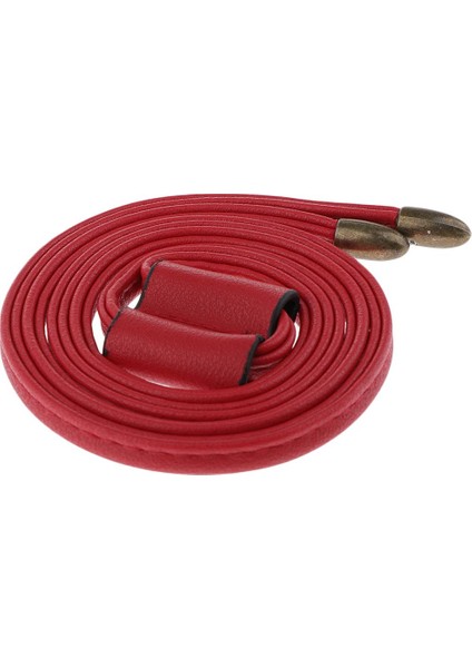Pu Büzme Çanta Çanta Omuz Çantası Kırmızı 103CM (Yurt Dışından) fiyatları