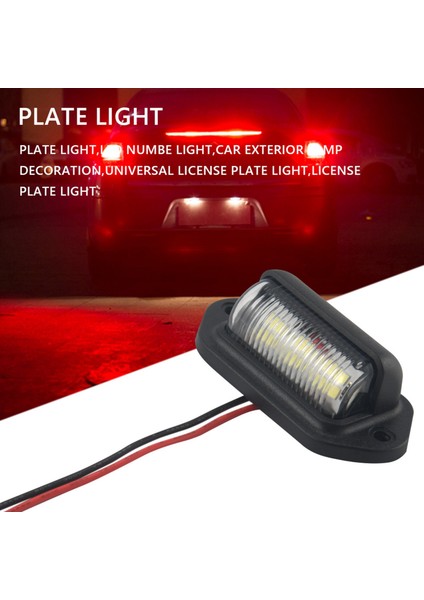 Araba Tekneler Motosiklet Için 2 Adet 12 V LED Numarası Plaka Işığı (Yurt Dışından) fırsatları