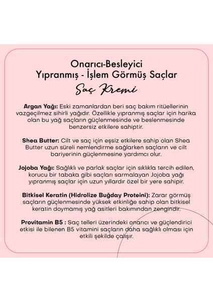 Onarıcı-Besleyici Saç Kremi / Yıpranmış - Işlem Görmüş Saçlar (200 ml) indirimleri