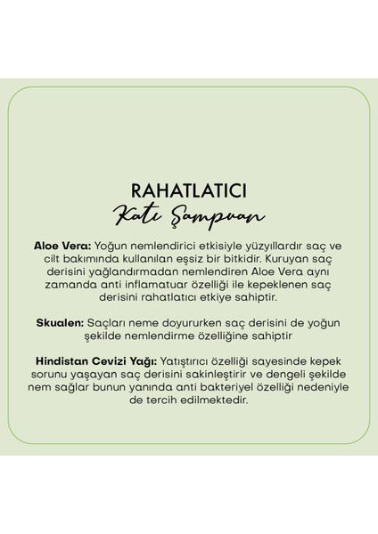 Rahatlatıcı Katı Şampuan Kepek Karşıtı (110 gr)