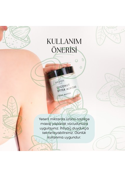 Hindistan Cevizi & Acı Badem Body Butter Yoğun Vücut Nemlendiricisi (100 ml)