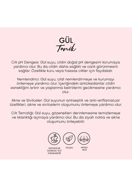 Gül Suyu Tonik (100 ml)