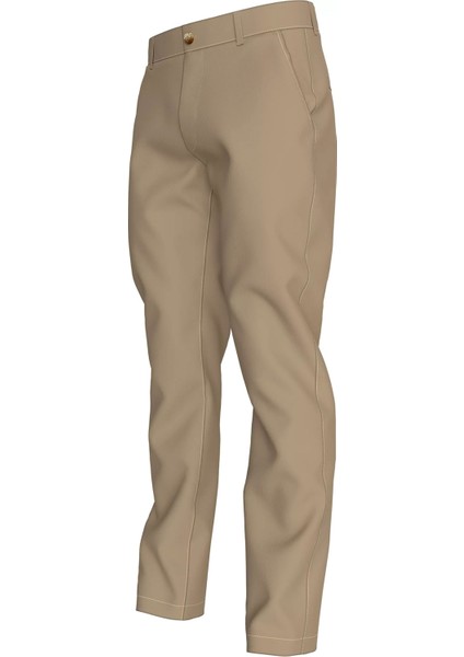 Erkek Tapered Chino Pantolon - Bej indirimleri