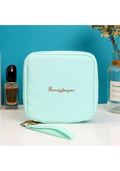 Büyük Kapasiteli Taşınabilir Seyahat Kozmetik Çantası - Yeşil (Yurt Dışından)