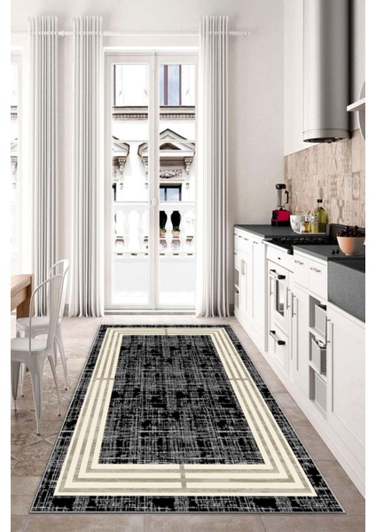Dijital Baskı Kaymaz Tabanlı Yıkanabilir Salon Halısı Mutfak Halısı Koridor Halısı