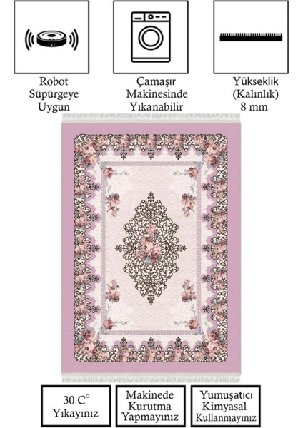Dijital Baskı Kaymaz Tabanlı Yıkanabilir Salon Halısı Mutfak Halısı Koridor Halısı