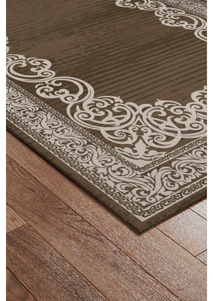 Kaymaz Deri Taban, Makinada Yıkanabilir, Dijital Baskılı, Modern Halı