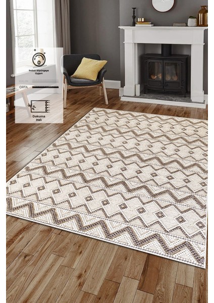 Kaymaz Taban, Makinada Yıkanabilir, Dijital Baskılı, Modern Halı