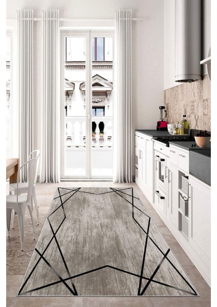 Dijital Baskı Kaymaz Tabanlı Yıkanabilir Salon Halısı Mutfak Halısı Koridor Halısı