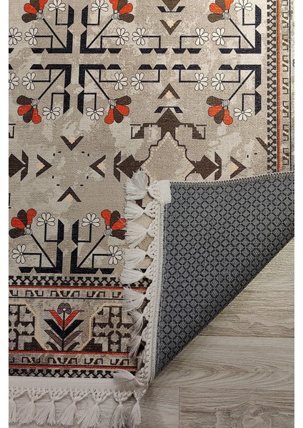 Afgan Premium Desenli Saçaklı Salon Halısı Şönil Pamuk-Polyester Halı fiyatları