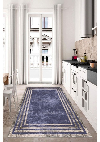 Dijital Baskı Kaymaz Tabanlı Yıkanabilir Salon Halısı Mutfak Halısı Koridor Halısı