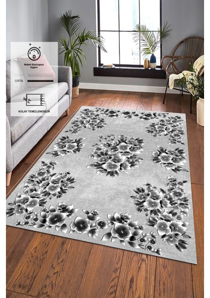 Dijital Baskı Kaymaz Tabanlı Yıkanabilir Salon Halısı Mutfak Halısı Koridor Halısı