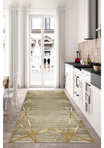 Dijital Baskı Kaymaz Tabanlı Yıkanabilir Salon Halısı Mutfak Halısı Koridor Halısı