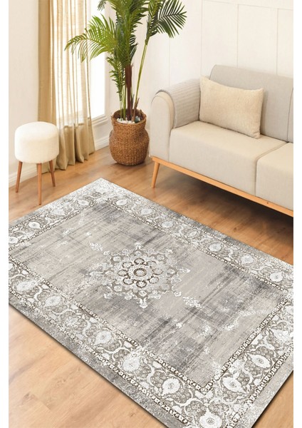 KRS0001-KR Dijital Baskılı Kaymaz Taban(Dot) Salon Mutfak Halısı