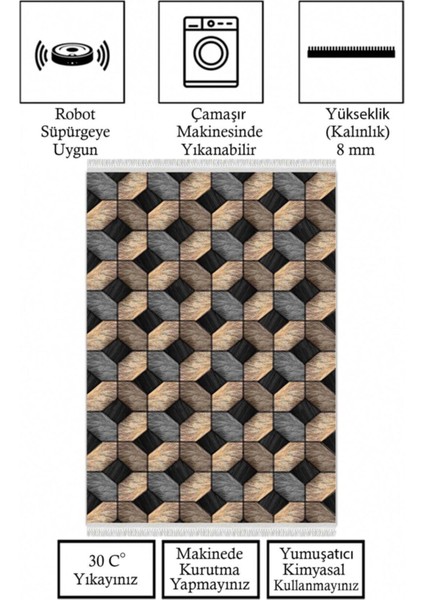 Dijital Baskı Kaymaz Tabanlı Yıkanabilir Salon Halısı Mutfak Halısı Koridor Halısı fırsatları
