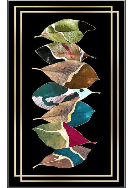 Yaprak Desenli Dijital Baskı Renkli Yıkanabilir Salon Halısı Mutfak Halısı Koridor Halısı fiyatları