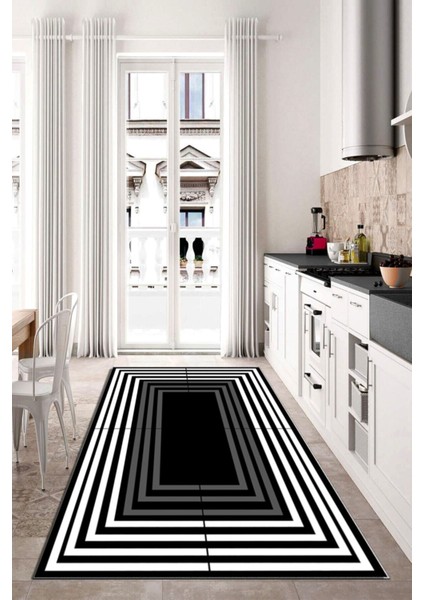 Dijital Baskı Kaymaz Tabanlı Yıkanabilir Salon Halısı Mutfak Halısı Koridor Halısı