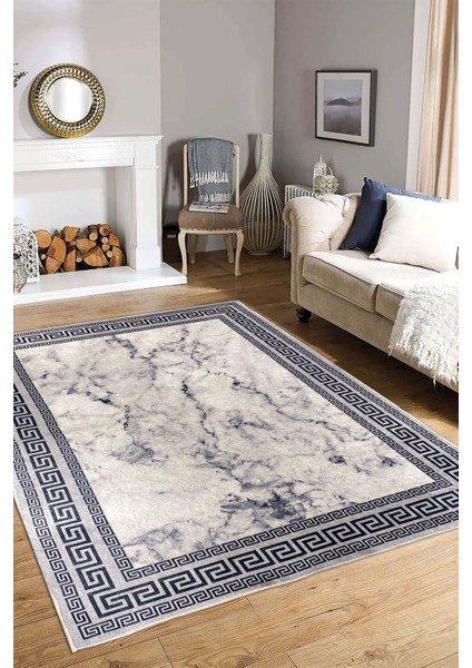 Dijital Kaymaz Yıkanabilir Modern Çizgili Salon Halısı Mutfak Halısı Balkon Halısı Ev Dekor S0538