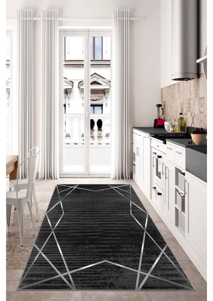 Dijital Baskı Kaymaz Tabanlı Yıkanabilir Salon Halısı Mutfak Halısı Koridor Halısı
