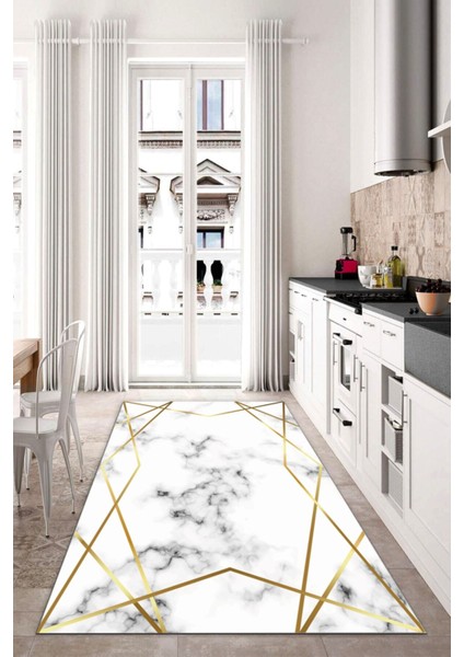 Dijital Baskı Kaymaz Tabanlı Yıkanabilir Salon Halısı Mutfak Halısı Koridor Halısı