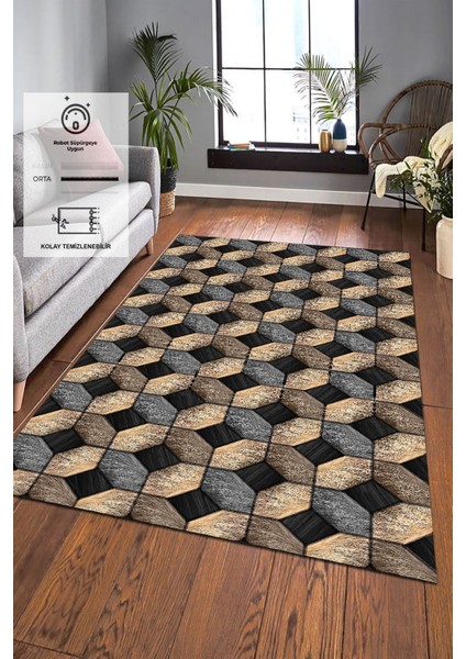 Dijital Baskı Kaymaz Tabanlı Yıkanabilir Salon Halısı Mutfak Halısı Koridor Halısı