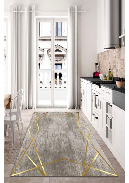 Dijital Baskı Kaymaz Tabanlı Yıkanabilir Salon Halısı Mutfak Halısı Koridor Halısı