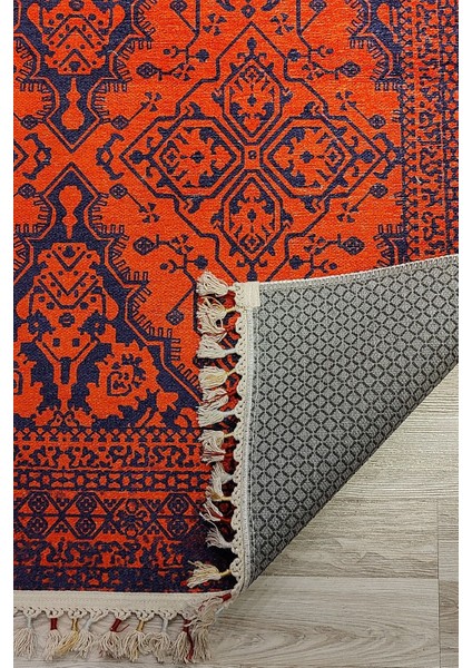 Afgan Premium Desenli Saçaklı Salon Halısı Şönil Pamuk-Polyester Halı fiyatları
