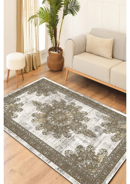 KRS0006-KRM Dijital Baskılı Kaymaz Taban(Dot) Salon Mutfak Halısı