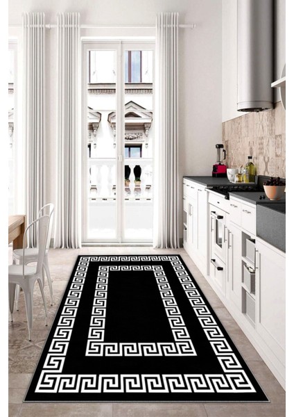 Dijital Baskı Kaymaz Tabanlı Yıkanabilir Salon Halısı Mutfak Halısı Koridor Halısı