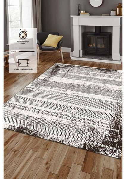 Kaymaz Taban, Makinada Yıkanabilir, Dijital Baskılı, Modern Halı