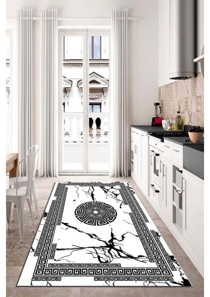 Dijital Baskı Kaymaz Tabanlı Yıkanabilir Salon Halısı Mutfak Halısı Koridor Halısı