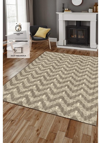 Kaymaz Taban, Makinada Yıkanabilir, Dijital Baskılı, Modern Halı fiyatları