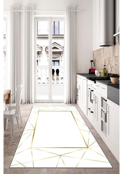Dijital Baskı Kaymaz Tabanlı Yıkanabilir Salon Halısı Mutfak Halısı Koridor Halısı