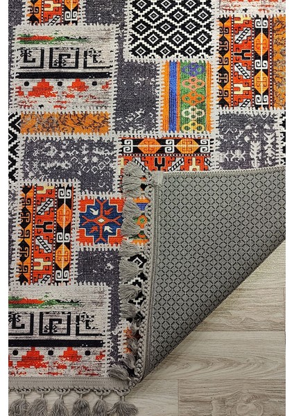 Anatolian Premium Desenli Saçaklı Salon Halısı Şönil Pamuk-Polyester Halı fiyatları