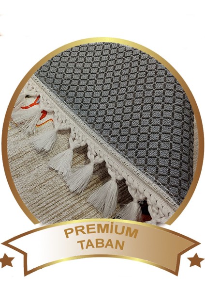 Iskender Elegant Desenli Saçaklı Salon Halısı Şönil Pamuk-Polyester Halı fırsatları