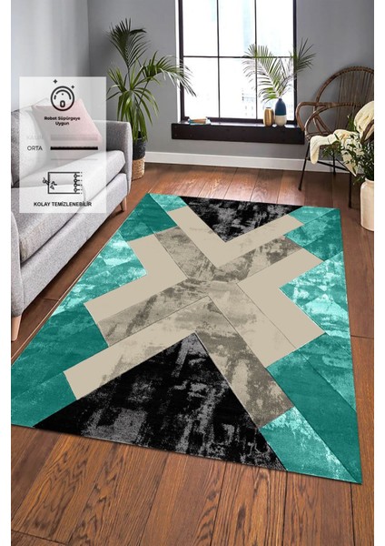 Dijital Baskı Kaymaz Tabanlı Yıkanabilir Salon Halısı Mutfak Halısı Koridor Halısı