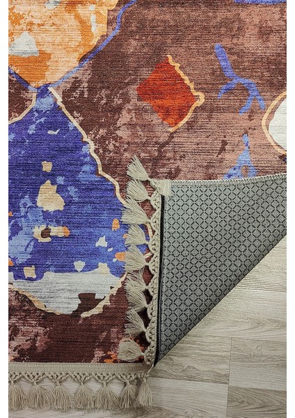 Iskender Elegant Desenli Saçaklı Salon Halısı Şönil Pamuk-Polyester Halı fiyatları