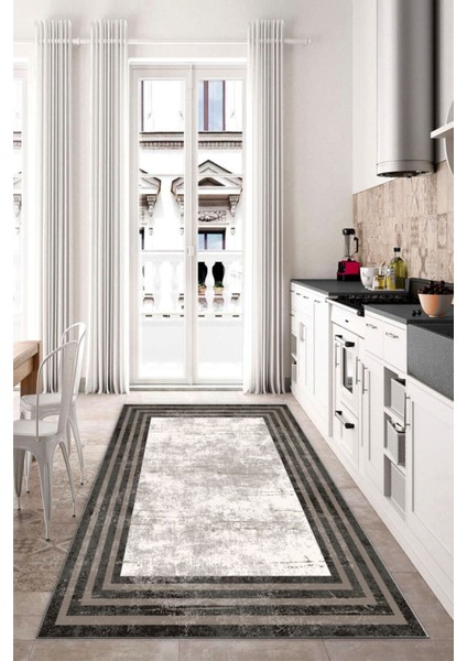 Dijital Baskı Kaymaz Tabanlı Yıkanabilir Salon Halısı Mutfak Halısı Koridor Halısı