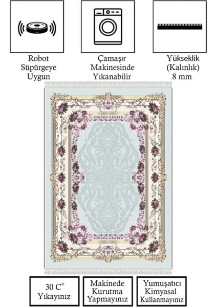 Dijital Baskı Kaymaz Tabanlı Yıkanabilir Salon Halısı Mutfak Halısı Koridor Halısı
